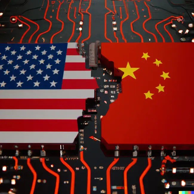 U.S. vs. China Chip Investment Bar Chart
